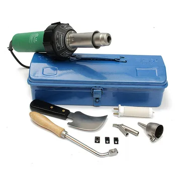 Online High Quality 110V Or 220V 1500W Handheld Plastic Welders Hot Air Gun +Speed Nozzle Heat Element Hot Air Gun Welding Torch