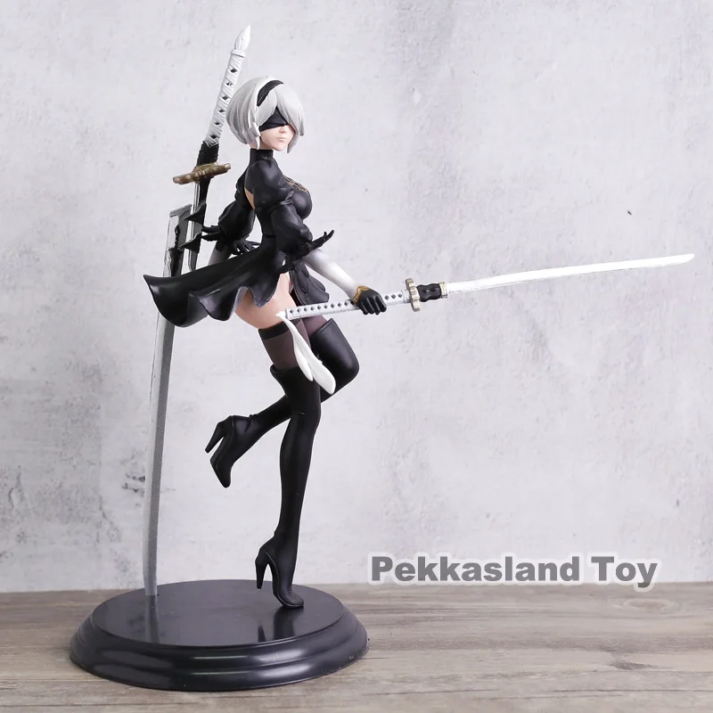 Anime Game NieR Automata YoRHa No. 2 Type B 2B PVC Action Figure Collection Model Toy Doll Brinquedos Anime Game NieR Automata YoRHa No. 2 Type B 2B PVC Action Figure Collection Model Toy Doll Brinquedos
