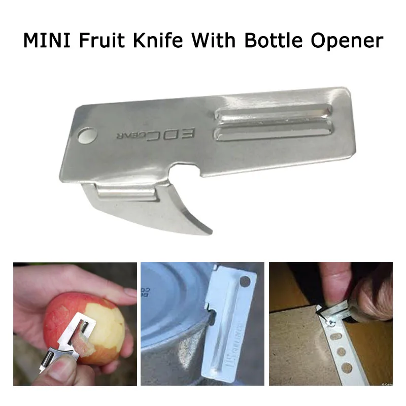 Мини EDC Карманный Фруктовый нож с открывалкой для бутылок, многофункциональные инструменты для охоты, выживания, кемпинга, туризма