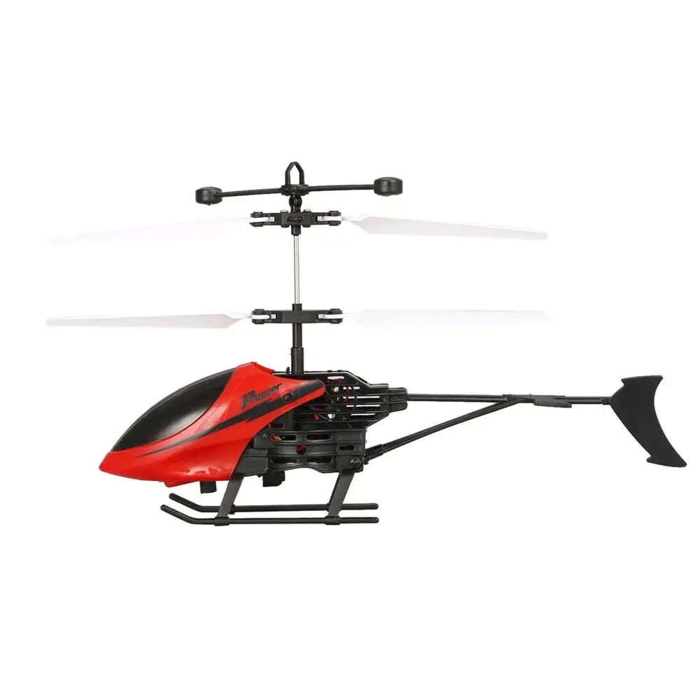 D715 helicopter Flying Mini Infrared Induction LED Flashing light RC Helicopter Drone Remote Control Aircraft for Kids Toys Gift - Цвет: red