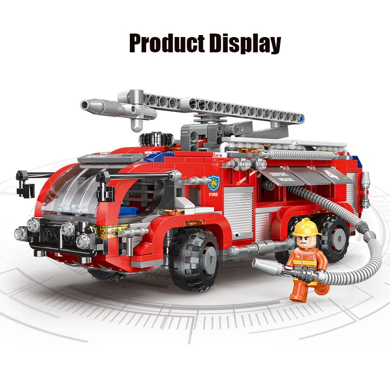 Xingbao 03028 строительные блоки игрушки серии управления огнем набор кирпичей автомобиль пожарная машина автомобиль Набор кубиков совместимы