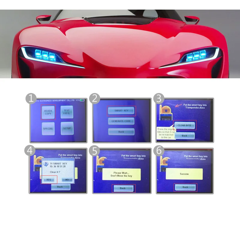 Keyforkesswarehouse900 supporto per dispositivo programmatore chiave Mini Transponder per sette lingue Mini warehouse900 per chip 4C 46 4D 48 G -