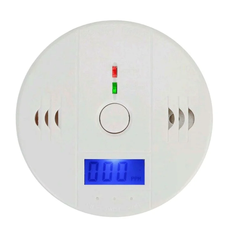 ЖК-дисплей CO Отравления угарным газом Газа Предупреждение Сенсор детектор домашней безопасности с высоким качеством и долговечностью