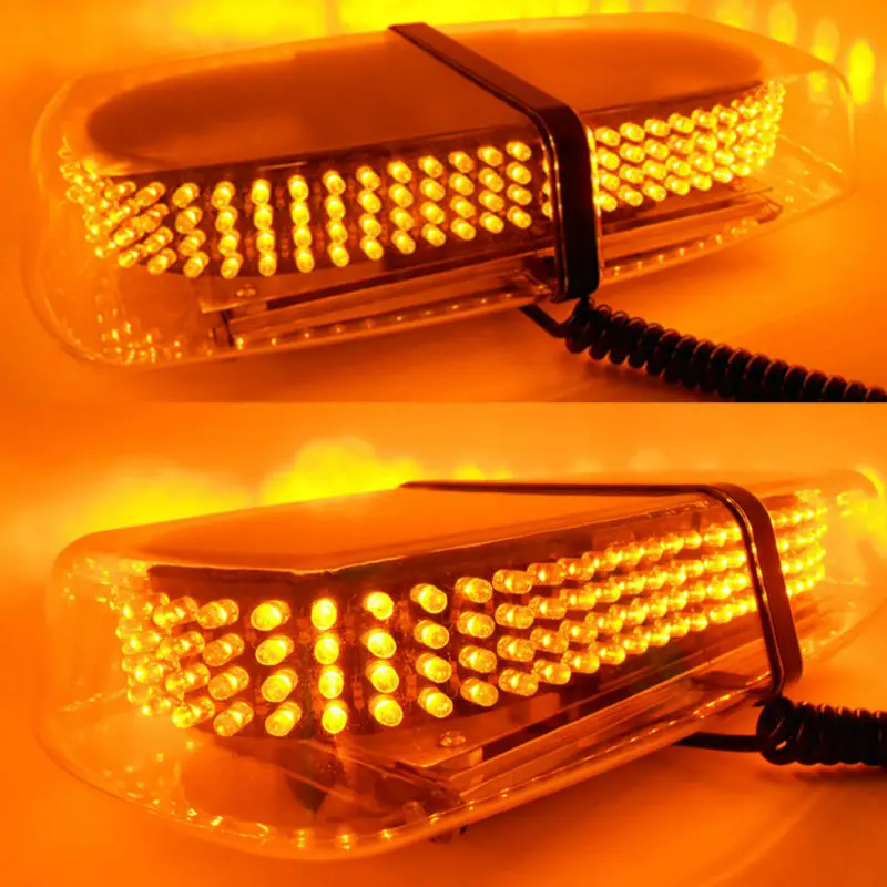 1 Pcs 12 Flashing Modes Red With Blue Color Yellow 240 LED Strobe