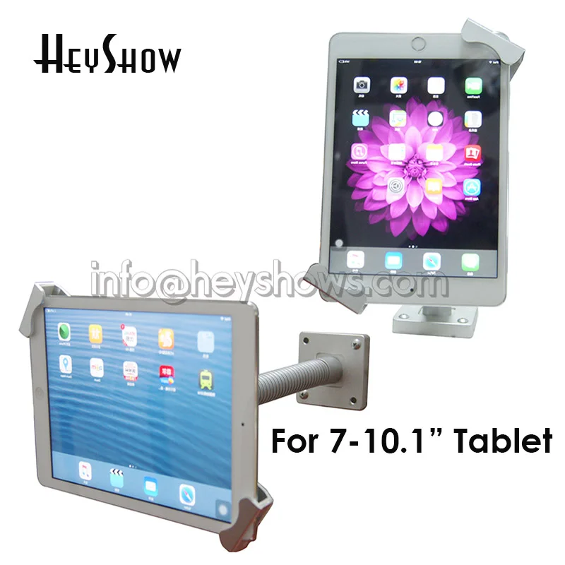 Блокировка для планшета Ipad, гибкий держатель для планшета, блокировка, блокировка планшета, киоска, Настольная Противоугонная стойка для планшета 7-10,1 дюймов-0
