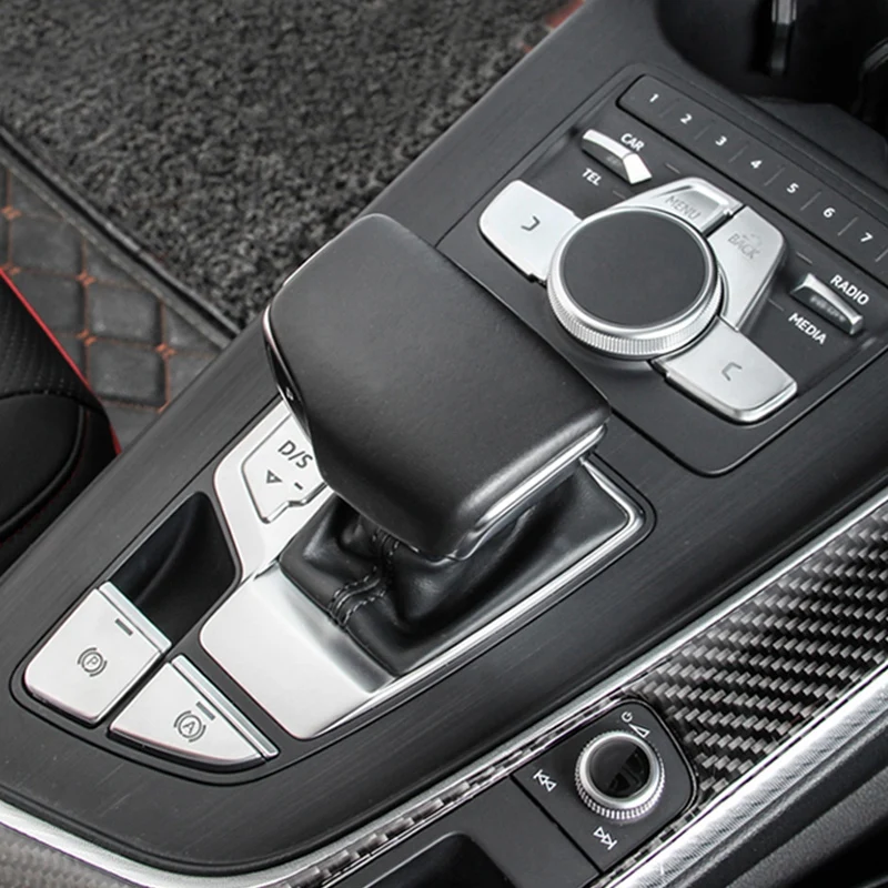 Для Audi A5 A4 B9 Abs Хромированная панельная Накладка для коробки передач декоративная отделка интерьера авто аксессуары