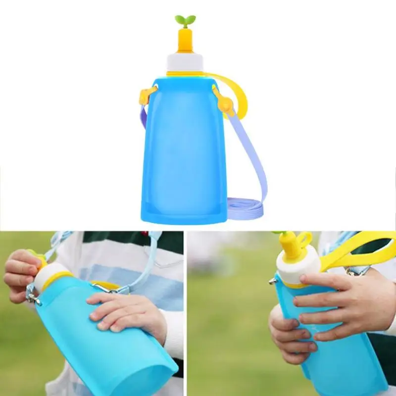 

Portable Silicone Kettle Folding Leak-proof Water Bottle Bag for Outdoor Sports Travel Supplies Outdoor Sports Kit 3 Colors Z70