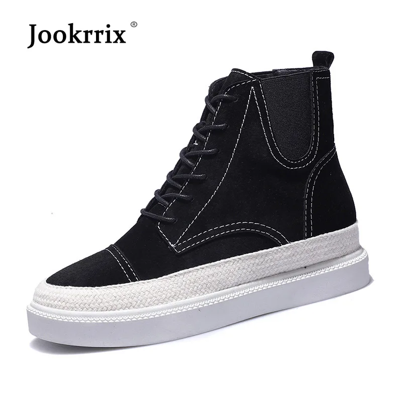 

Jookrrix Shoes Women Fashion Martin Boots Lady chaussure Autumn Female footware chaussure Autumn Female Real Leather botas mujer