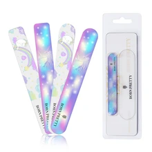 BORN PRETTY 1 шт. градиентный Nano пилка для ногтей Очищаемый Блестящий шлифовальный аппарат для маникюра инструмент для дизайна ногтей