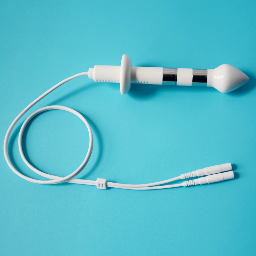 

Anal Probe Insertable Electrode Electrical Stimulation Pelvic Floor Exerciser Incontinence Therapy Use With TENS/EMS Units