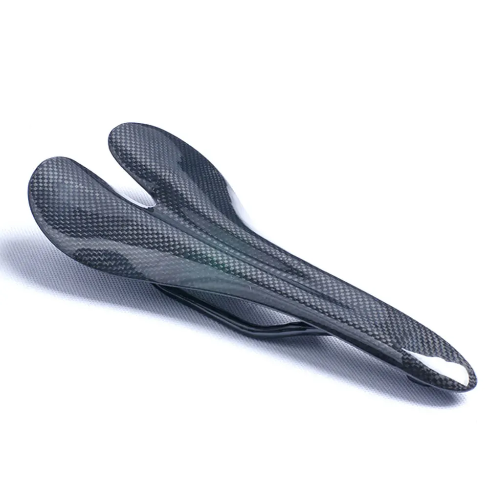 3K weave matte or glossy finished lightweight carbon bike saddle carbon