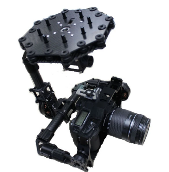 Бесщеточным двигателем воздушного PTZ Gimbal из углеволокна с комбинированный