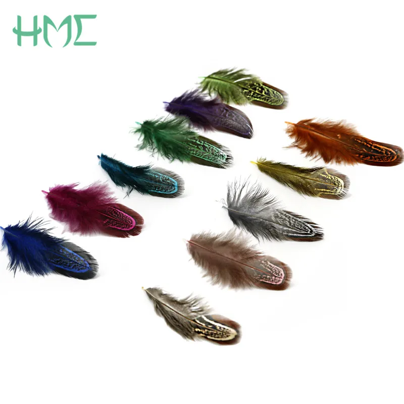 

50pcs 4-8cm(1.5-3") Random Mix Colors Pheasant Plume Feather for Dress Skirt Party Wedding Decoration & DIY Home Craft Making