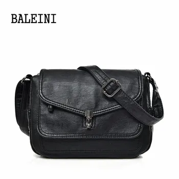

BALEINI Retro Handbags Women Bags Designer Genuine Leather Handbags Small Bags For Women 2019 Woman Shoulder Crossbody Bags