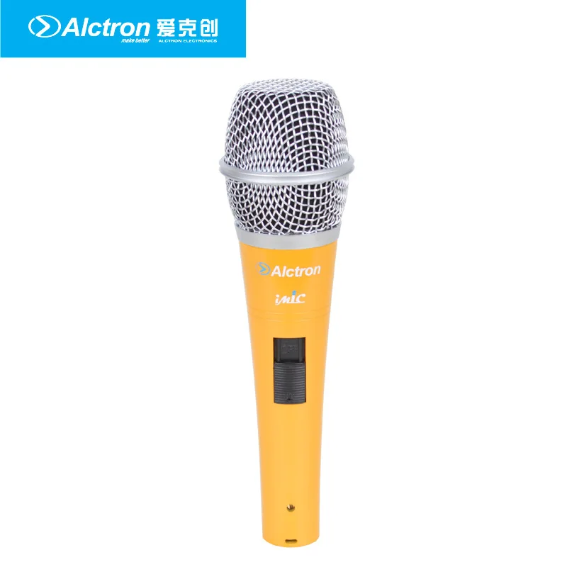 Alctron iMic портативный конденсаторный микрофон с штатив Стенд и кабель клип для компьютерное караоке поют песня прямая трансляция запись