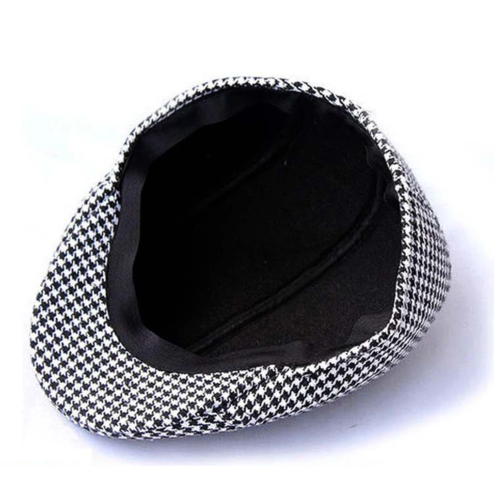 Children Kids Peaked Country Cabbie Golf Hats Cotton Hound Tooth Beret Cap Newsboy Flat Hat Fashion Outdoor Acc
