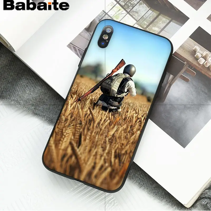 Babaite PUBG Высокое качество Аксессуары для телефонов Чехол для iPhone 8 7 6 6S Plus 5 5S SE XR X XS MAX Coque Shell