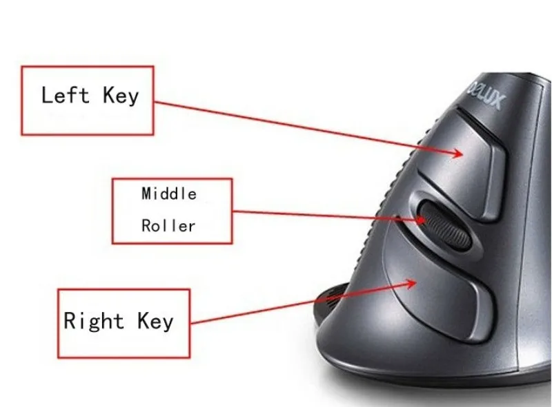 Инженерная мышь Delux Проводная M618 эргономичная Вертикальная мышь для ПК ноутбука компьютера