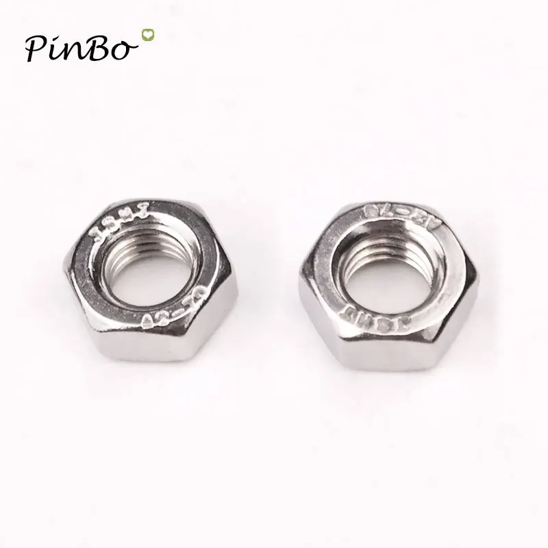 

50Pcs DIN934 M2 M2.5 M3 M4 Stainless Steel Hex Nut Hexagon Nuts