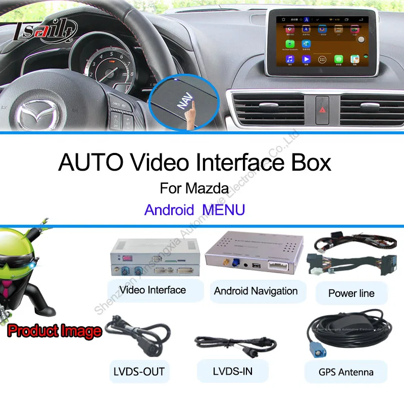 Free Map Pure Android System Mazda 2 GPS Navigation with Radio Canbus MP3 MP4 Player
