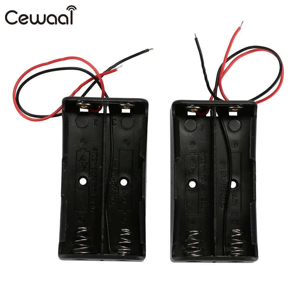 Battery Holder DIY Battery Case 2Pcs/Set Parallel Power Supply Spring Clip-in Battery Storage ...