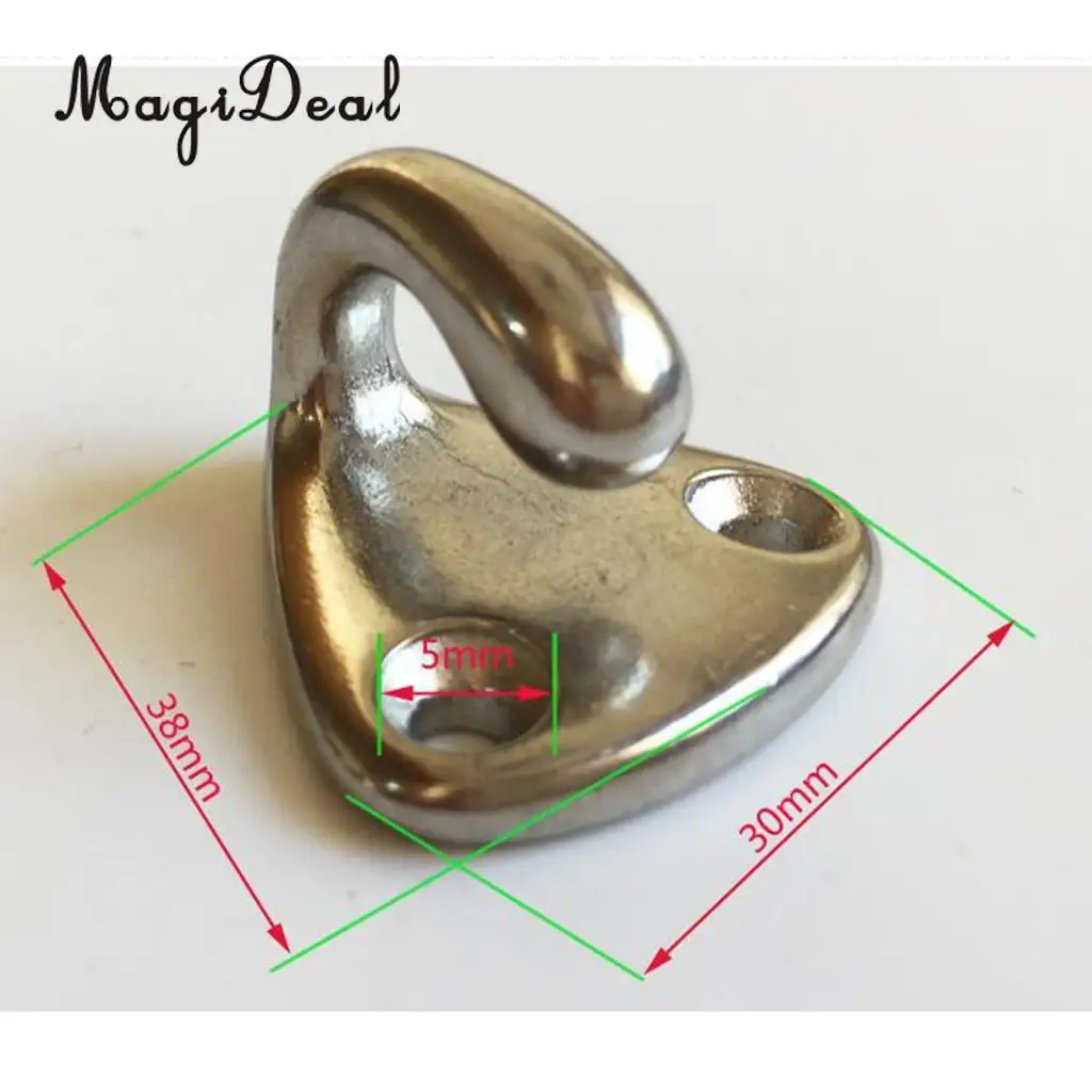 MagiDeal Durable Grade 316 Stainless Steel Coat Hook Hanger Holder Hook Wall Mounted for Fishing Rafting Boating Marine Caravan