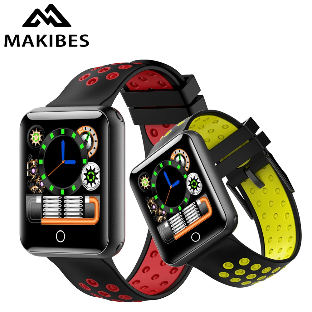 

Makibes CK01 Smart Band Men 1.54 Color Screen Fitness Tracker Clock Blood pressure IP68 Waterproof Heart rate Bracelet Device