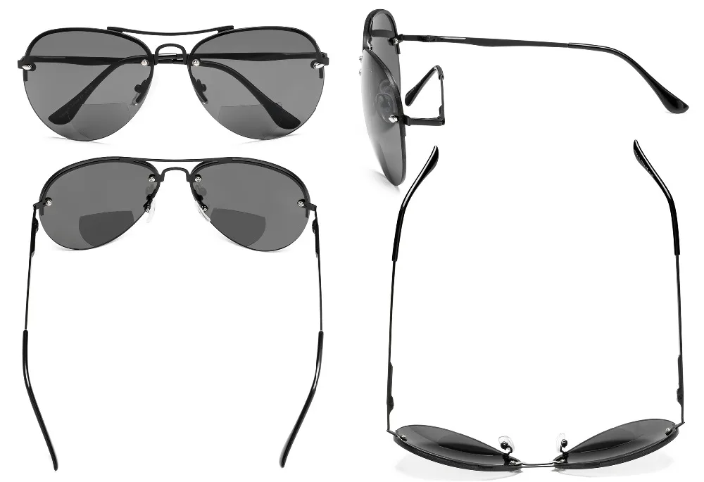 S16016-Eyekepper полуобода Пилот Стиль бифокальные очки для чтения