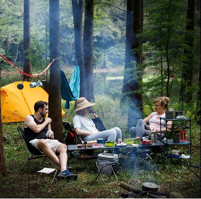 Naturehike Открытый Портативный Сверхлегкий раскладной стол для кемпинга сменный обеденный стол для семьи вечерние для пикника барбекю