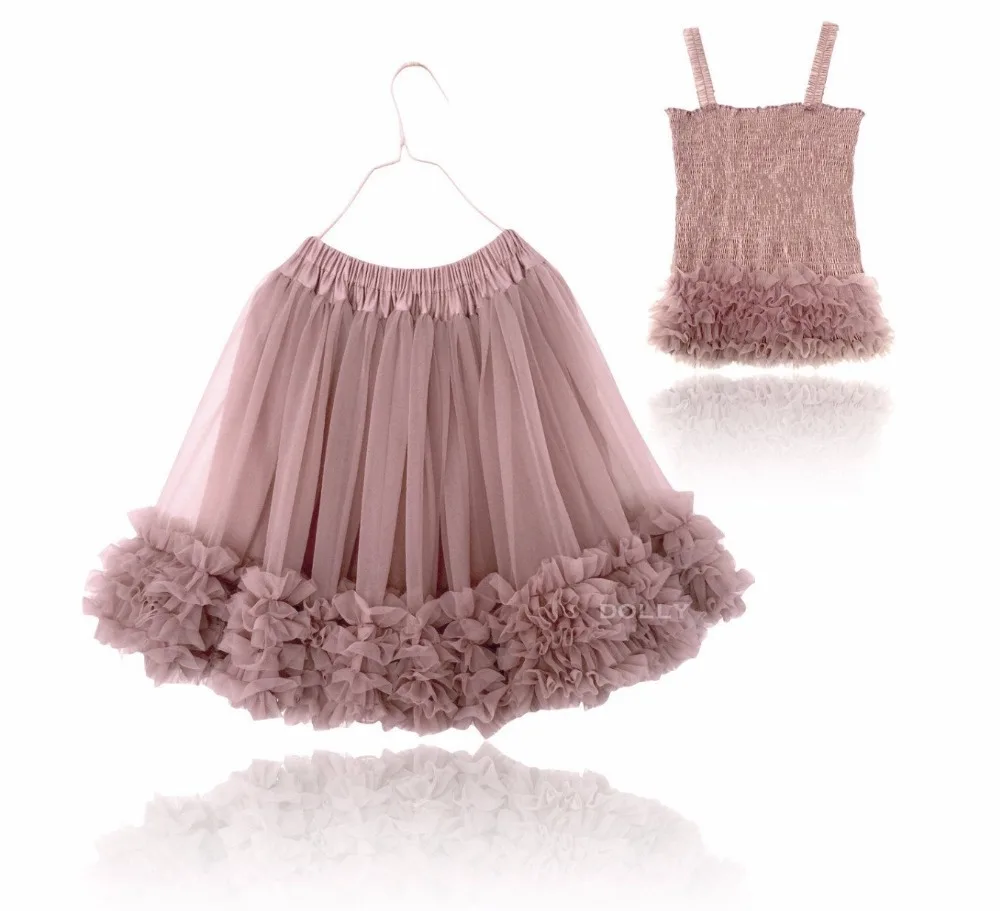 Princess Fluffy Ballet Fairy Skirt Baby Girls Lace Tulle Skirts Ruffles