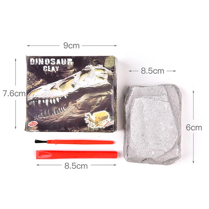 1Set  Dinosaur Excavation Kit Simulation Funny Toy Archaeology Digging Up Fossils Toy Model Children Learning Educational Toys  (3)