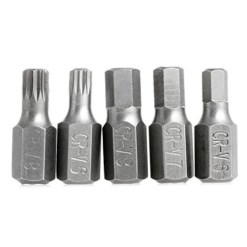 Star Hex Spline Sockets Bits Bit Set 3//8/" And 1//2/" Drive 40pc CRV Torx