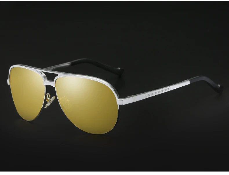 YSO очки ночного видения для мужчин алюминия и магния рамки поляризационные ночное видение очки для вождения автомобиля рыбалка с антибликовым покрытием 8548