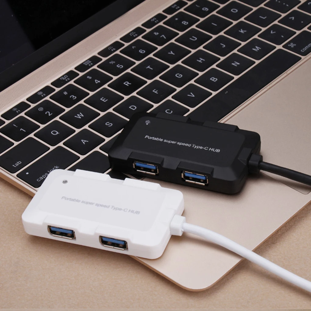 Тип c 4 порта USB концентратор USB 3,0 внешний сплиттер Замена для Macbook Pro телефон планшетный ПК ноутбук Настольный