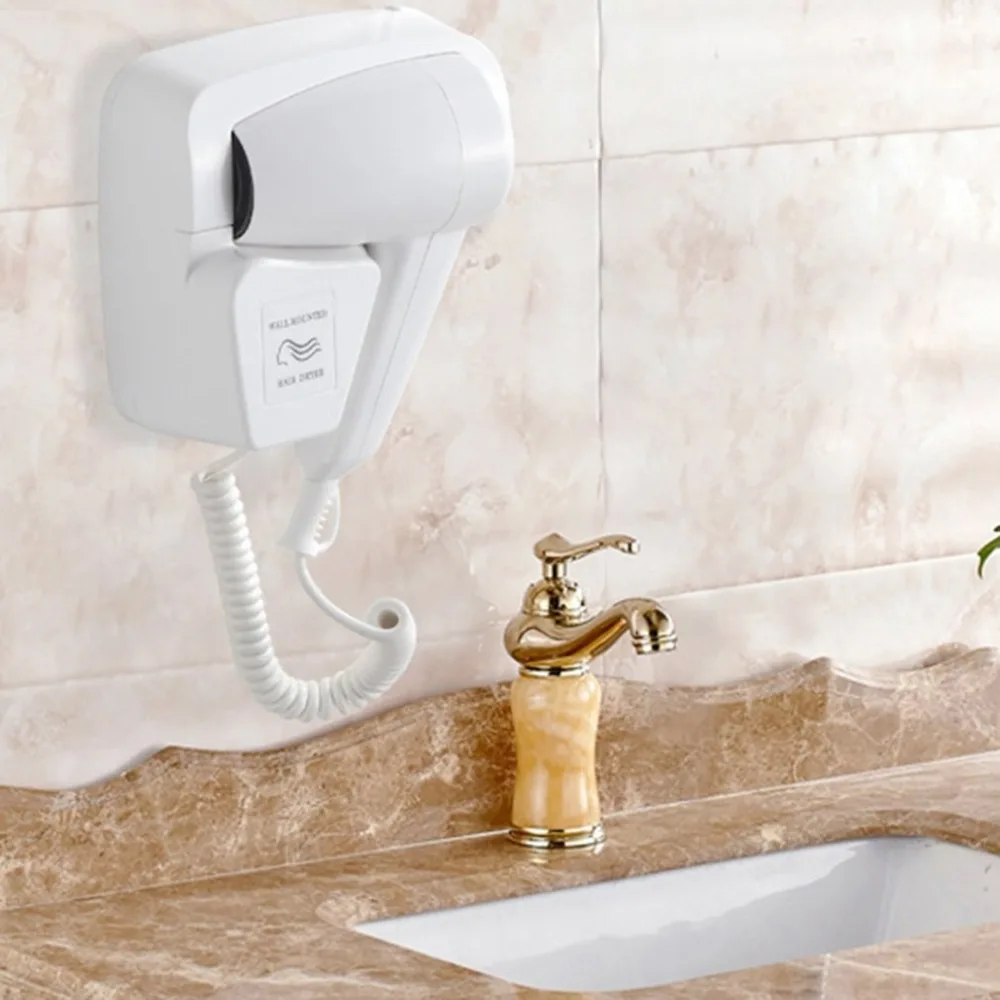 Персональный уход Электрический Фен настенный отель ванная комната дома сушилка для волос в ванной кожи 220 в подвесной, настенный фен
