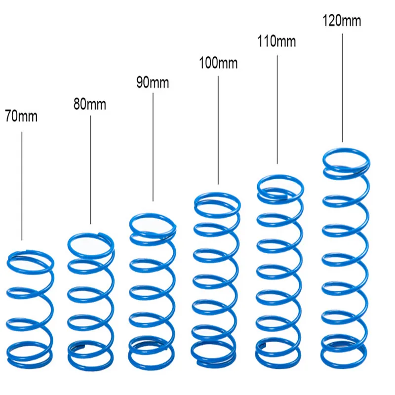 70 мм 80 мм 90 мм 100 мм 110 мм 120 мм модернизированная Демпферная пружина для 1/10 RC автомобилей запасные части сканеры амортизатор