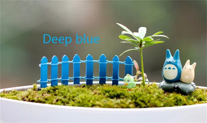 11 1Pcs Micro Landscape Small Wooden Fence DIY Flexible Figurines Miniatures Home Decoration Toy Jewelry Accessories