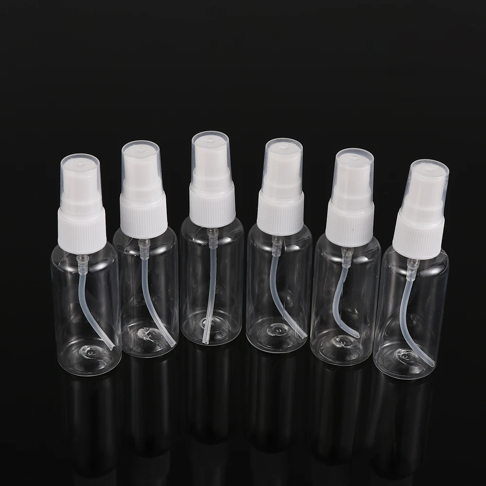

1/5/10pcs30ml Hot Empty Spray Bottle Transparent Cosmetics Plastic Travel Spray Bottle Perfume Atomizer Cosmetics Sub-bottle