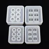 SNASAN Silicone Mold for jewelry 12mm 16mm Cube ball beads with hole 6 compartment  epoxy Resin Silicone Mould handmade Craft ► Photo 1/6