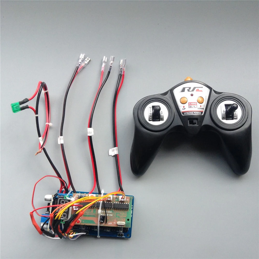 

1Set 48V 6ch RC Tank Remote Controller Transmitter Radio Circuit Unit 15A 100M Motor Controller Parts for RC Boat/Aircraft