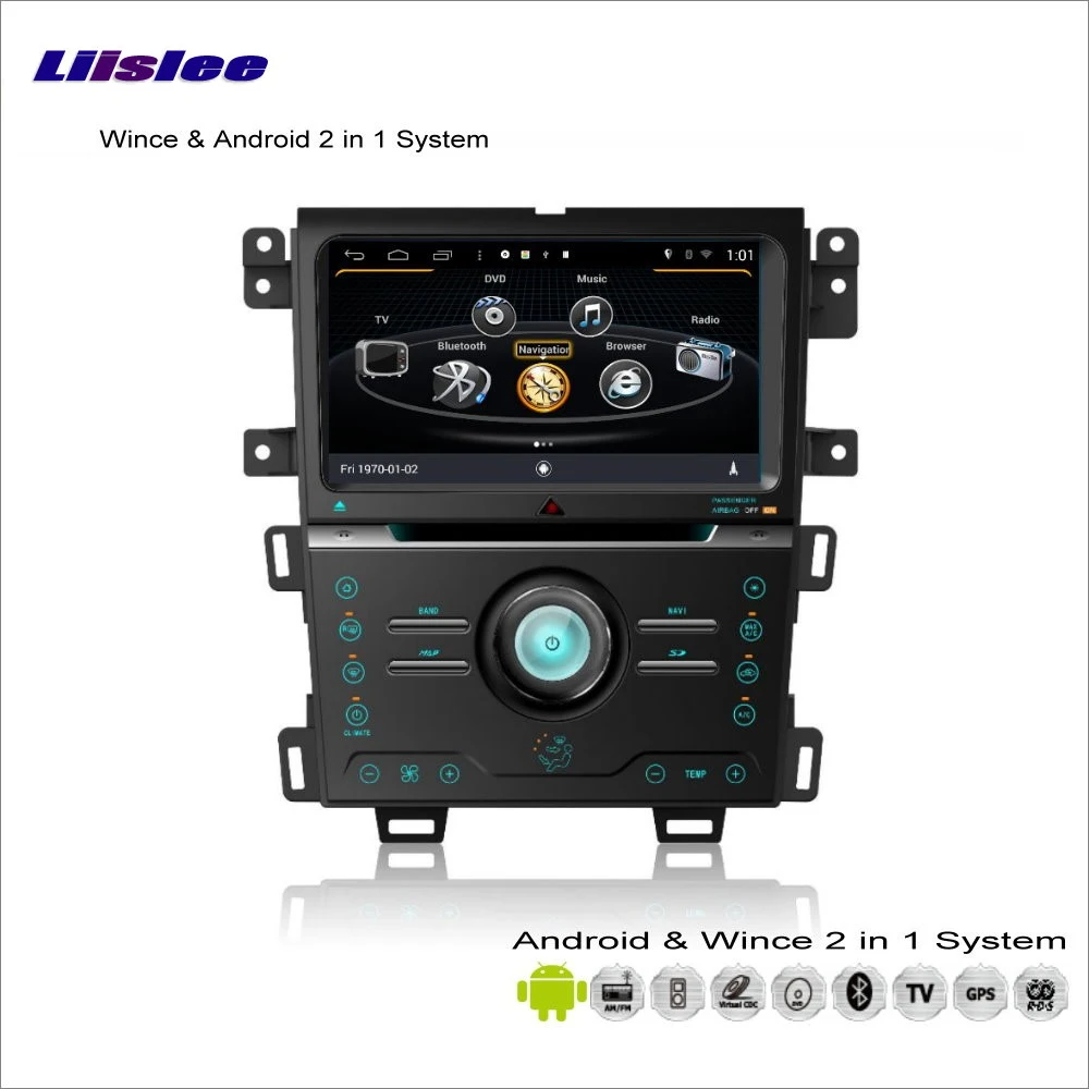 Cheap Car Android Multimedia For Ford Edge 2013~2014 Radio CD DVD Player GPS Navi Map Nav Navigation Audio Video Stereo S160 System 4