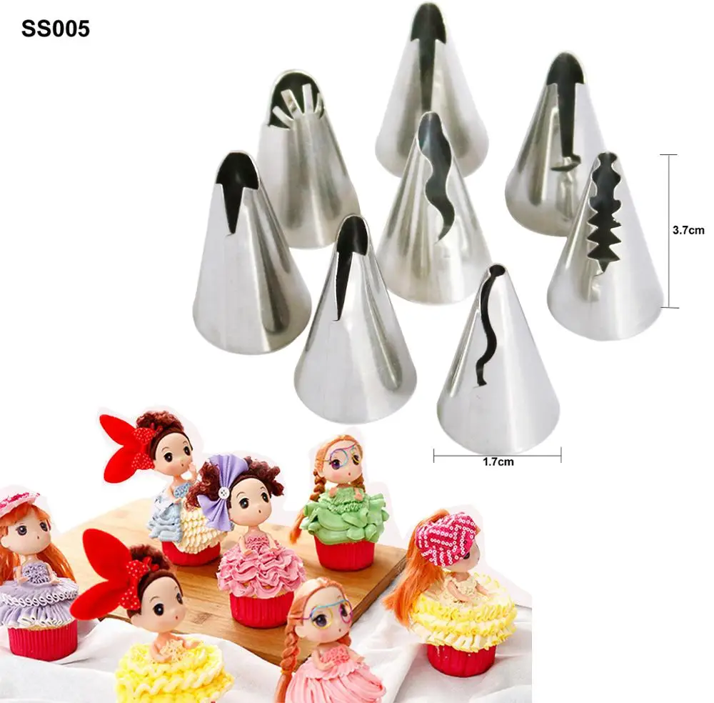 78PCS/SET Stainless Steel Russian Nozzles Icing Piping Pastry Tips Cake Decorating Tools 2Pcs Pastry Bag 2 Coupler 1 Brush CS008