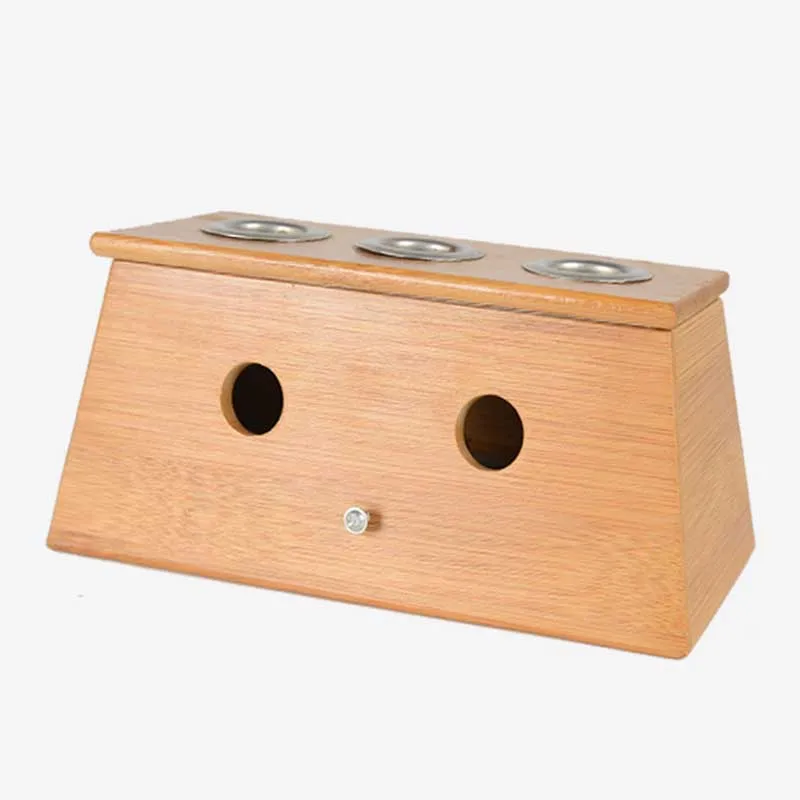 Bamboo Moxa Moxibustion Box Acupuncture Relaxation Roller Stick Holder Neck Arm Body Acupoint Massage Body Foot Care Tool Bamboo Moxa Moxibustion Box Acupuncture Relaxation Roller Stick Holder Neck Arm Body Acupoint Massage Body Foot Care Tool