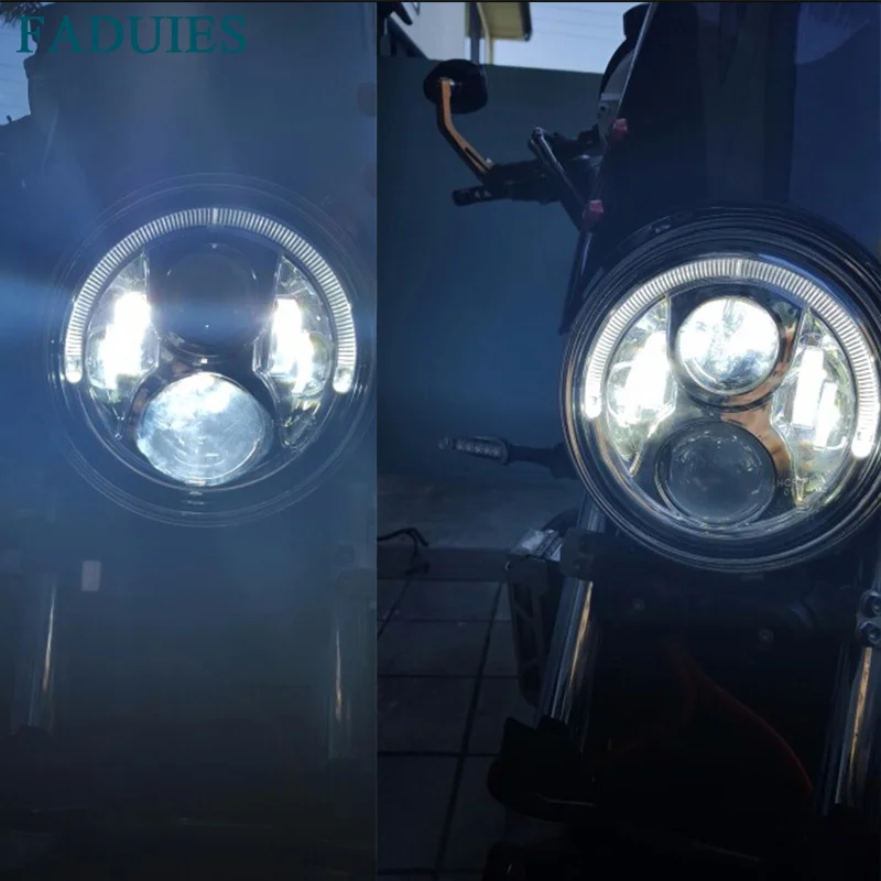 Motorcycle Headlight Led Halo Ring For Honda CB400 CB500 CB1300 Hornet 250600900 VTEC400 VTR250 CB250 Refit Round Light (3)(1)14