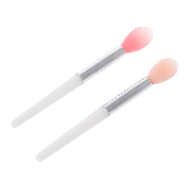 1PC Mini Soft Silicone Head Handle Lip Applicator Brushes Makeup Makeup