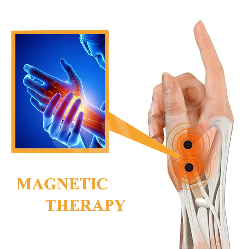 Sunvo Магнитный лечебный наручный перчатка для артрита теносиновита массаж для снятия боли большого пальца поддерживающие перчатки подтяжки вставки