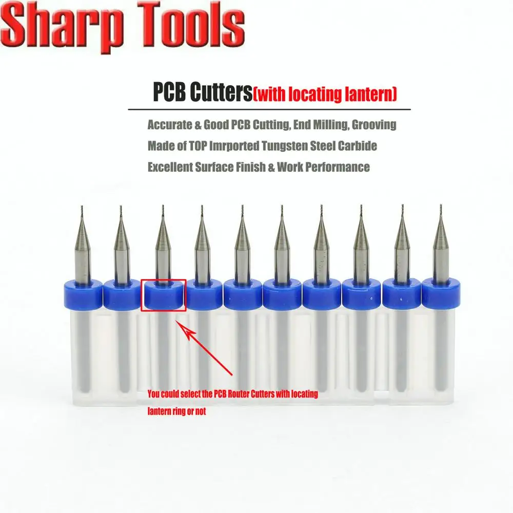 04mmCNCBitPCBMillingCutterTungstenCarbideRouterBitson