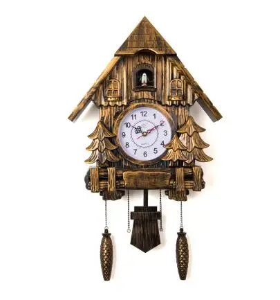 часы настенные с кукушкой античный на стену 16 дюймов Отбор|living room wall clocks|cuckoo
