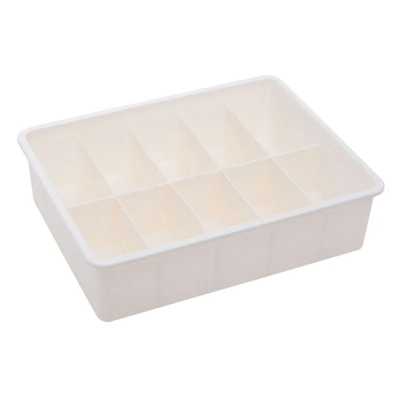 Creative Household Underwear Storage Boxes Plastic Underwear Drawer for Bra Socks Hot Sale Mult-grid Drawer Organizers