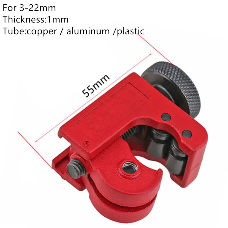 Onnfang 3-22 мм резак 1/" до 7/8" OD мини медь алюминий железо металл 1 мм Толщина трубки ломтик резак Pip нож - Цвет: Tube Cutter 1pc B
